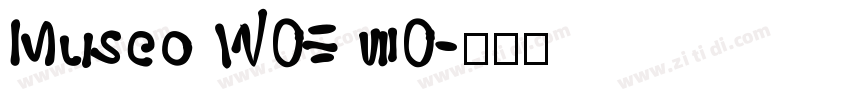 Museo W03 70字体转换